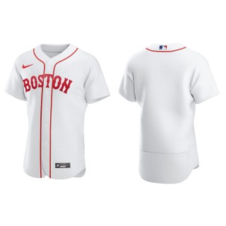 Boston Red Sox White 2021 Patriots' Day Authentic Jersey