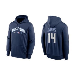 Ernie Banks #14 Cubs 2021 City Connect Hoodie Navy