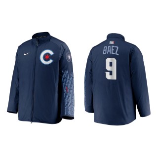 Javier Baez #9 Cubs 2021 City Connect Jacket Navy