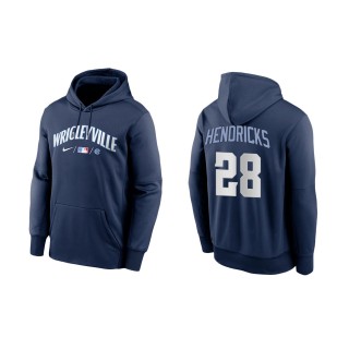 Kyle Hendricks #28 Cubs 2021 City Connect Hoodie Navy