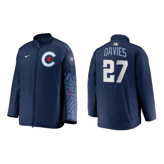 Zach Davies #27 Cubs 2021 City Connect Jacket Navy