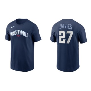 Zach Davies #27 Cubs 2021 City Connect T-Shirt Navy