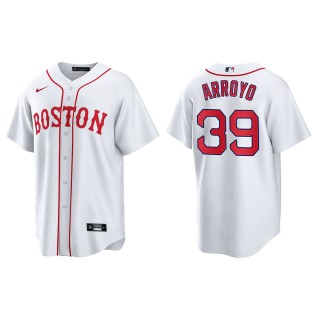 Christian Arroyo #39 Red Sox 2021 Patriots' Day Jersey White Replica