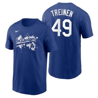 Los Angeles Dodgers Blake Treinen Royal 2021 City Connect Graphic T-Shirt