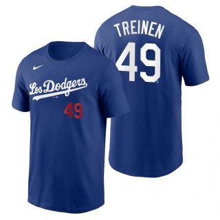 Los Angeles Dodgers Blake Treinen Royal 2021 City Connect Name Number T-Shirt