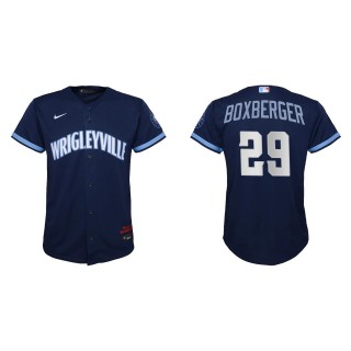 Brad Boxberger Youth Chicago Cubs Nike Navy City Connect Replica Jersey