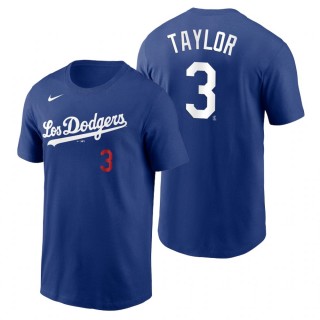 Los Angeles Dodgers Chris Taylor Royal 2021 City Connect Name Number T-Shirt