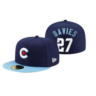 Cubs Zach Davies Navy 2021 City Connect Hat