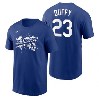 Los Angeles Dodgers Danny Duffy Royal 2021 City Connect Graphic T-Shirt