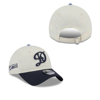 Los Angeles Dodgers Cream Navy 2024 City Connect Alternate 9TWENTY Adjustable Hat