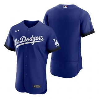 Los Angeles Dodgers Royal 2021 City Connect Authentic Jersey