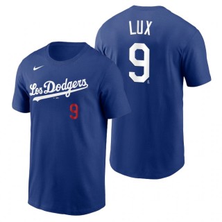 Los Angeles Dodgers Gavin Lux Royal 2021 City Connect Name Number T-Shirt