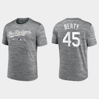 Los Angeles Dodgers Matt Beaty Anthracite 2021 City Connect Practice T-Shirt