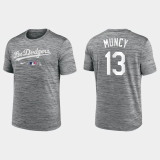 Los Angeles Dodgers Max Muncy Anthracite 2021 City Connect Practice T-Shirt