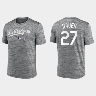 Los Angeles Dodgers Trevor Bauer Anthracite 2021 City Connect Practice T-Shirt