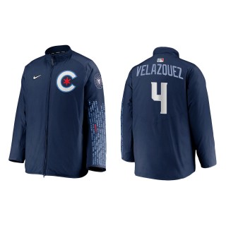 Nelson Velazquez Navy City Connect Dugout Jacket