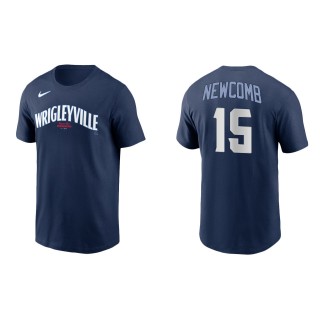 Men's Chicago Cubs Sean Newcomb Navy City Connect T-Shirt