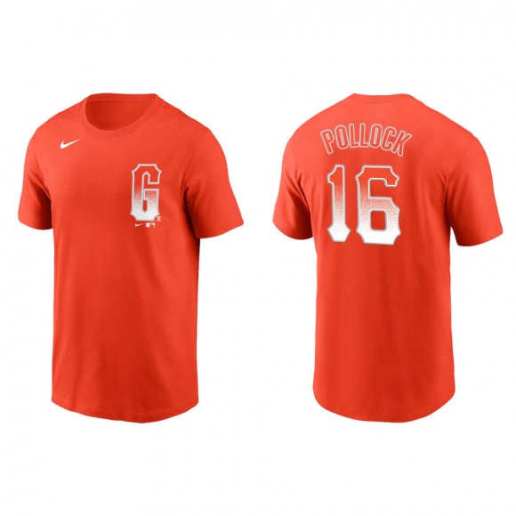 San Francisco Giants A.J. Pollock Orange City Connect T-Shirt