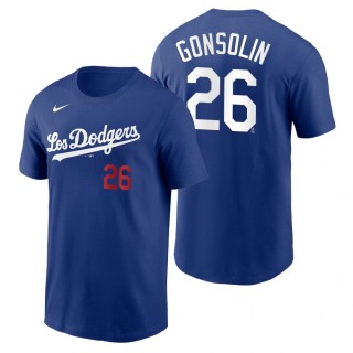 Los Angeles Dodgers Tony Gonsolin Royal 2021 City Connect Name Number T-Shirt