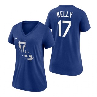 Los Angeles Dodgers Royal 2021 City Connect Joe Kelly T-Shirt Women's