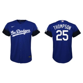 Youth Dodgers Trayce Thompson Royal City Connect Replica Jersey